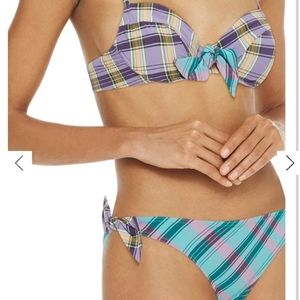 Maison LEJABY Madras Bikini Bathing Suir Sz L NWT
